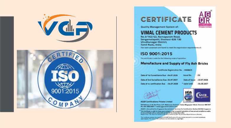 Vimal Cement Products certification